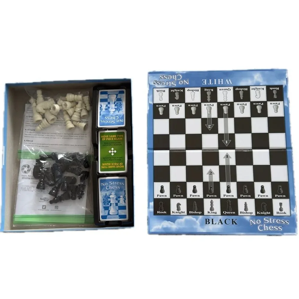 No Stress Chess Kids Children’s Screen-free Learning Games. Chess Teaching Game.